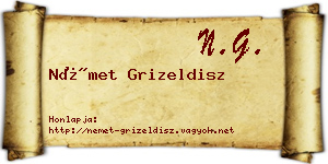 Német Grizeldisz névjegykártya